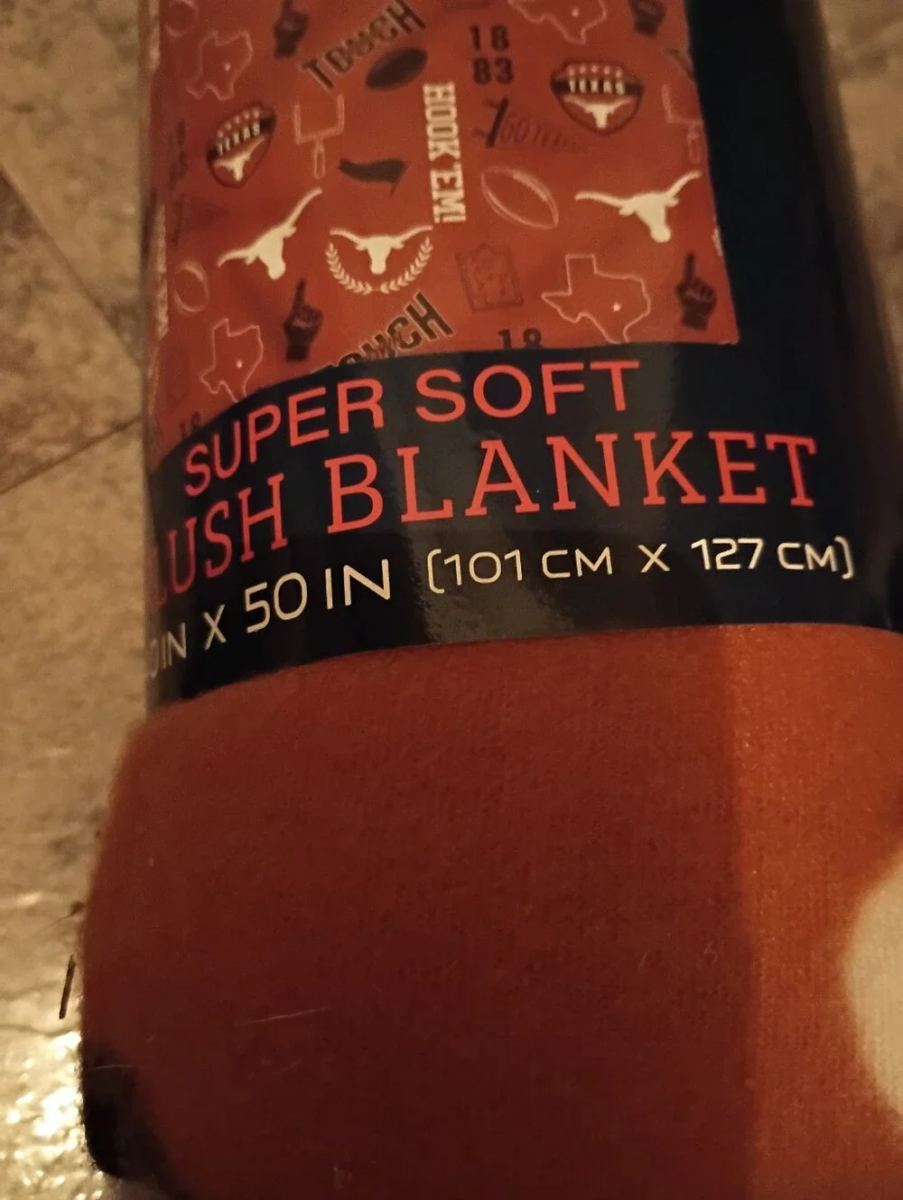 Game day Essentials Super Soft Lush Blanket - Burnt Orange